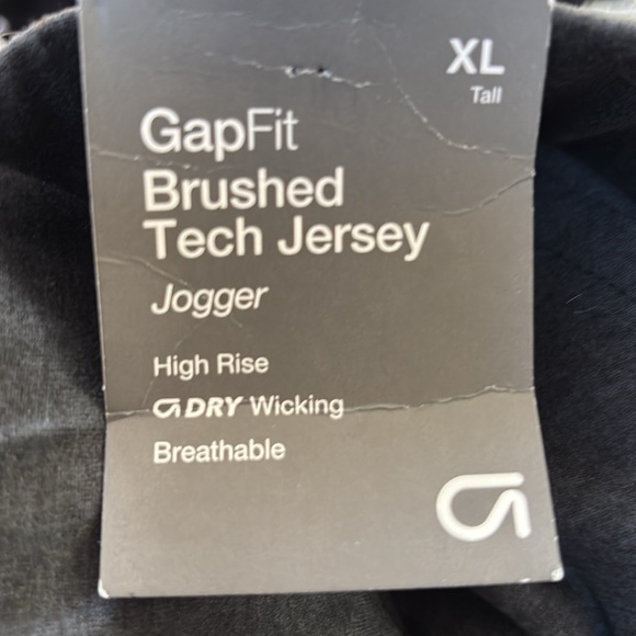 Gap NWT Tech Jersey Gray Jogger XL tall - Picture 8 of 10